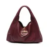 Gucci Softbit Maxi Leather Hobo Bag In Burgundy