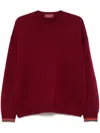 Gucci Wool Cashmere Crewneck Sweater In Red