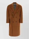 Gucci Men Double-breasted Coat In Brown