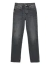 Gucci Regular Fit Dark Denim Pants  In Black