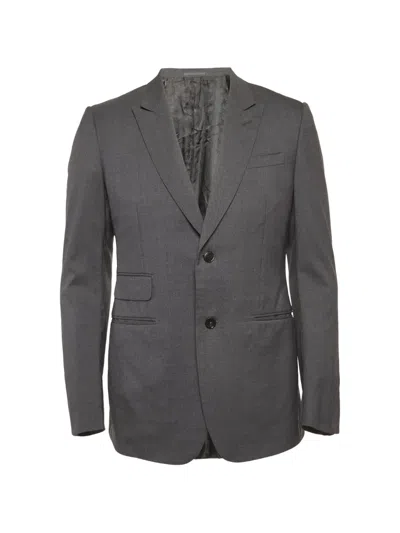 Pre-owned Gucci Regular-fit Blazer In Gray
