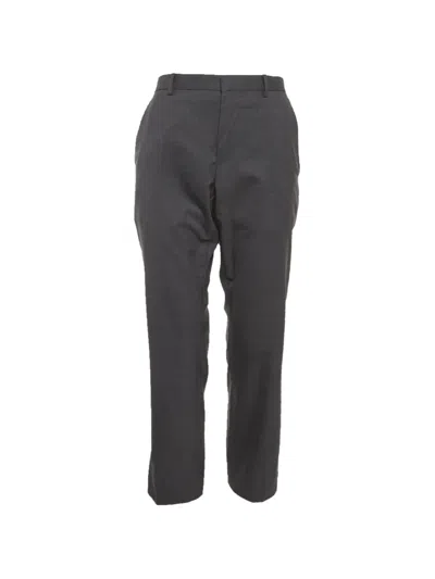 Pre-owned Gucci Regular-fit Trousers In Gray
