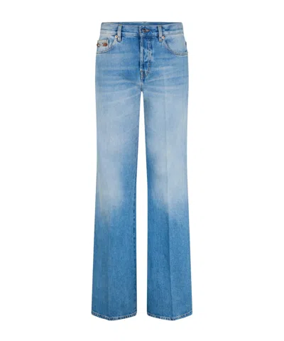 Gucci Relaxed Wide-leg Jeans In Blue