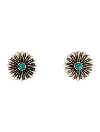 Pre-owned Gucci Resin Flower Stud Earrings In Multicolor