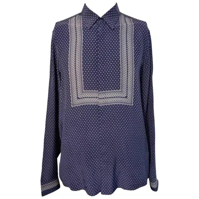 Pre-owned Gucci Resort 2014 Tile Pattern Silk Twill Shirt Slim Fit 41 / 16 Made In Italy In Black