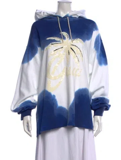 Pre-owned Gucci Resort Exclusive Tie-dye Print Hoodie In Blue