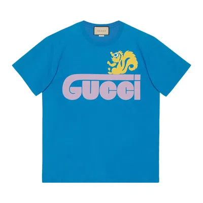 Pre-owned Gucci Retro Skunk Print T-shirt 'royal Blue'