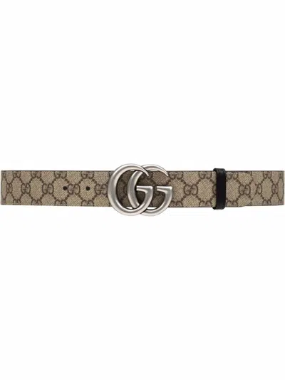 Gucci Reversible Belt Accessories In Grey