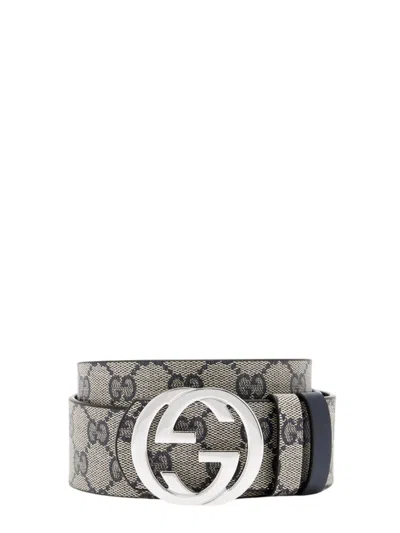 Gucci Reversible Belt In Blue