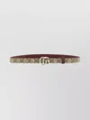 Gucci Reversible Belt Featuring Monogram Pattern In Gray