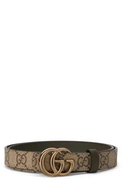 Gucci Reversible Belt Gg Marmont In Brown