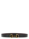 Gucci Men Black Reversible Belt With Horsebit On The Front In Leather Man In Black