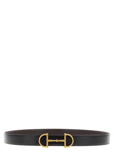 Gucci Reversible Belt Horsebit Belts Multicolor In Black