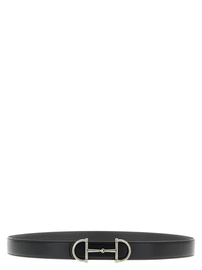 Gucci Reversible Belt Horsebit In Brown