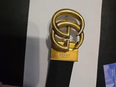 Pre-owned Gucci Reversible Belt Men In Black/brown
