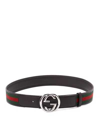 Gucci Reversible Belt In Pattern