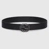Gucci Reversible Belt With Interlocking G Buckle In Black