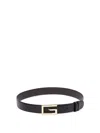 GUCCI REVERSIBLE BELT WITH `SQUARE G` BUCKLE