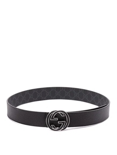 Gucci Reversible Belt In Yellow