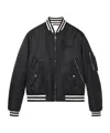 Gucci Reversible Nylon Bomber Jacket In Black