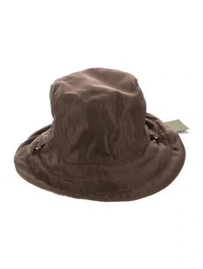Pre-owned Gucci Reversible Bucket Hat In Brown