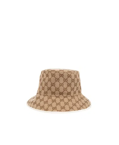 Gucci Reversible Bucket Hat In Nude | ModeSens