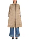 Gucci Reversible Women's Jacket With Pointed Collar In Beige