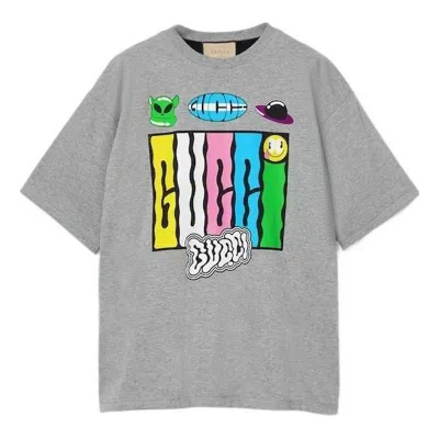 Gucci Reversible Cotton Jersey T-shirt 'grey'