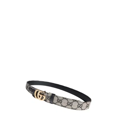 Gucci Cut Gg Marmont Reversible Belt In Multi