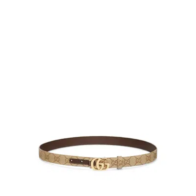 Gucci Reversible Cut Gg Marmont Belt In Multi