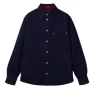 Gucci Blue Jacket With Classic Collar And Reversible Design In Cotton Man In Blue