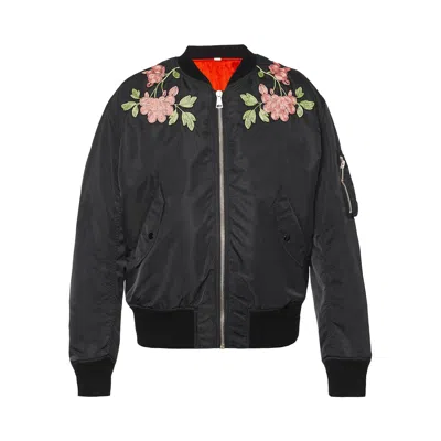 Pre-owned Gucci Reversible Embroidered Bomber Jacket 'black' | Men's Size 50