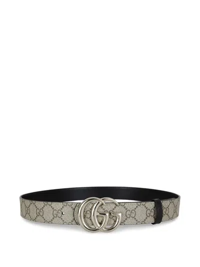 Gucci Reversible Gg Marmont Belt In White