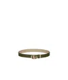 Gucci Reversible Gg Marmont Belt In Green