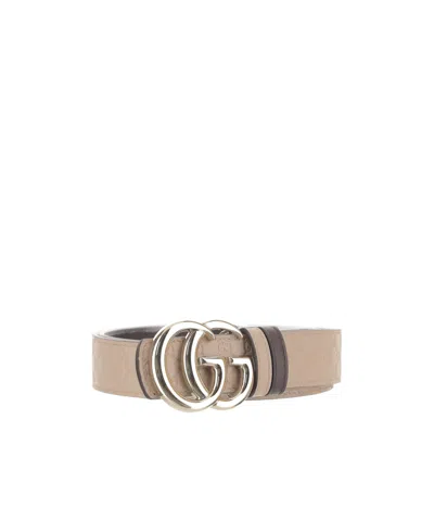 Gucci Reversible Gg Marmont Belt In Green