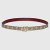Gucci Reversible Gg Marmont Thin Belt