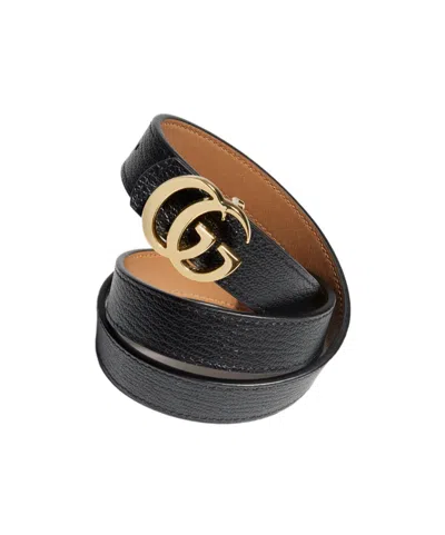 Gucci Reversible Gg Marmont Thin Belt In Purple