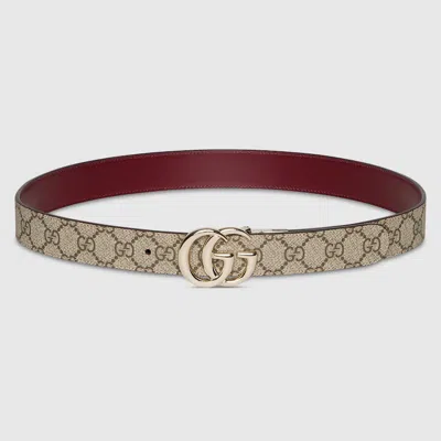 Gucci Reversible Gg Marmont Wide Belt