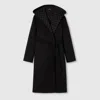 Gucci Reversible Gg Silk Wool Blend Coat
