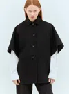Gucci Reversible Wool And Silk Coat In Black
