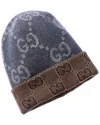 Gucci Reversible Gg Wool Beanie