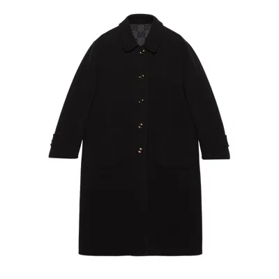 GUCCI GUCCI REVERSIBLE GG WOOL COAT