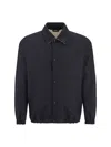 Gucci Reversible Polyester Gg Jacket In Black