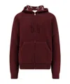 Gucci Men Reversible Wool Jacket With Gg Motif In Red