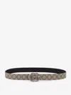 Gucci Reversible Leather And Supreme Gg Fabric Belt
