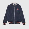 Gucci Reversible Nylon Canvas Jacket In Blue