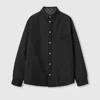 Gucci Reversible Wool And Gg Denim Shirt In Black