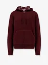 Gucci Men Reversible Wool Jacket With Gg Motif In Red