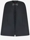 Gucci Reversible Wool-blend Cape In Blue