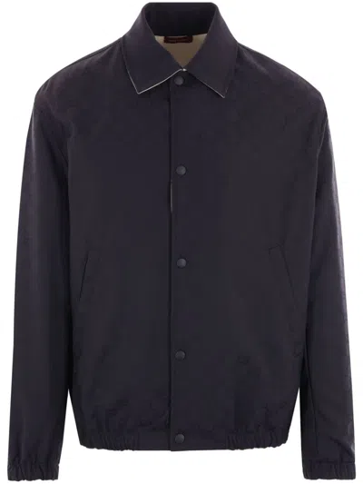 Gucci Gg Cotton Jacket In Multicolour